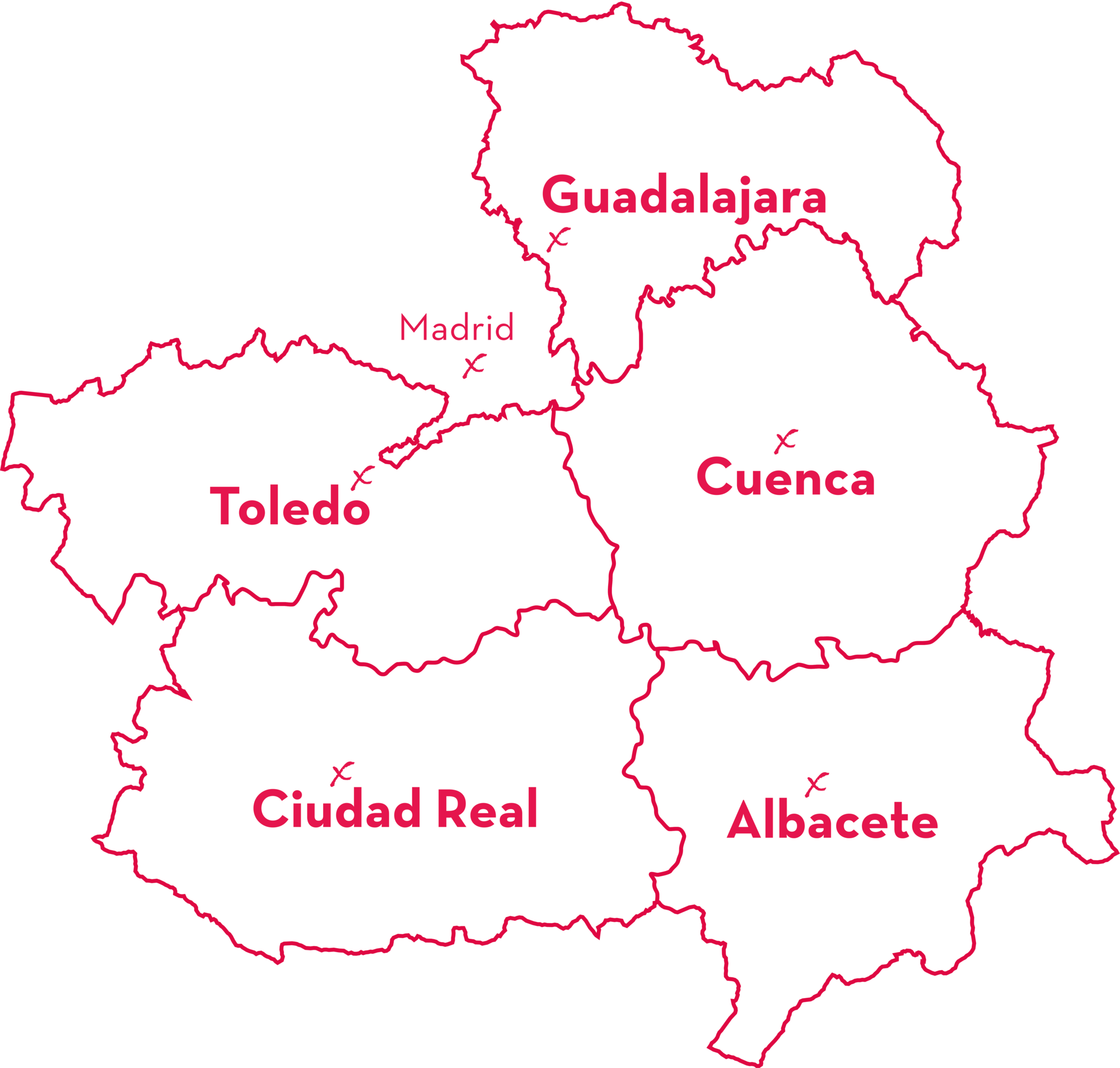 Castilla-La Mancha Map